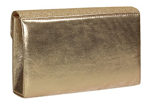 Gold Glitter Envelope Clutch - SwankySwans Kelly