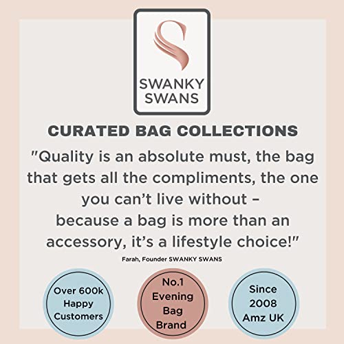SwankySwans Chantel Satin Gold Evening Clutch Bag