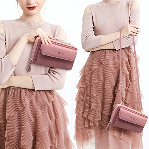 Purple Designer Crossbody Bag with Card Slots and Strap