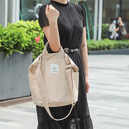 WantGor Designer Beige Shoulder Tote Bag