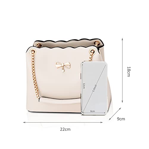 NICOLE & DORIS Beige Designer Crossbody Handbag