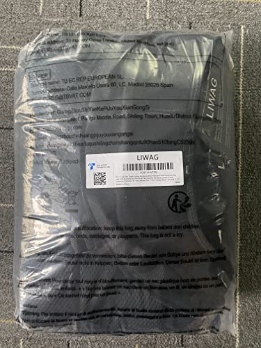 50L Travel Backpack with USB Charging Port - Black