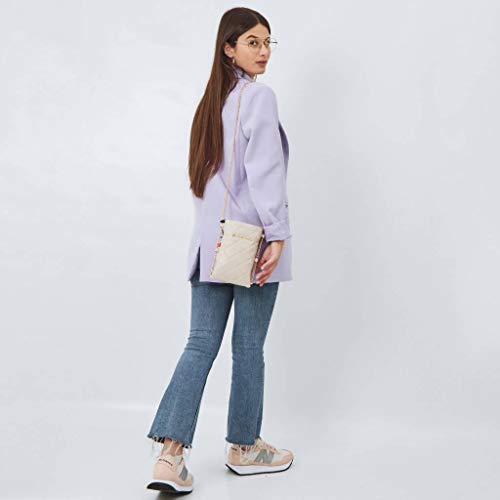 Valentino Women's Ocarina Crossbody, Ecru, Talla ÚNICA