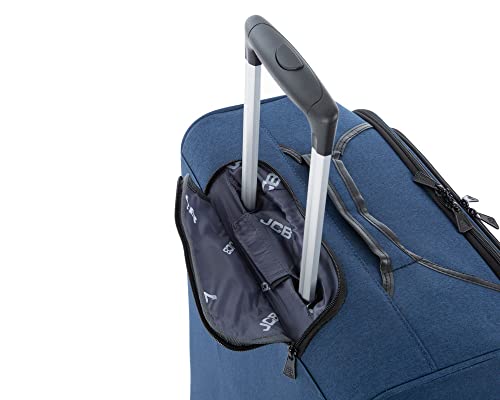 Designer Navy 4-Wheel Cabin Bag - Lightweight, Easy Roll