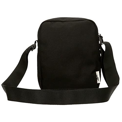 Reebok Boston Designer Shoulder Bag, Black, Polyester, 17x21x7cm