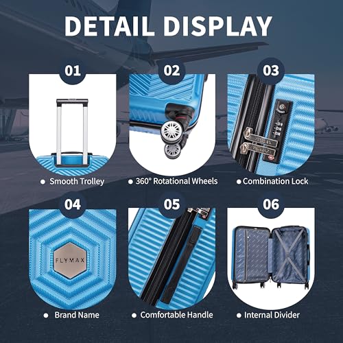 Flymax 24" Designer Wheel Spinner ABS Travel Case