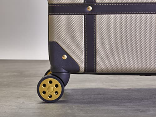 Vintage Gold Suitcase Set with 8 Wheel Spinner