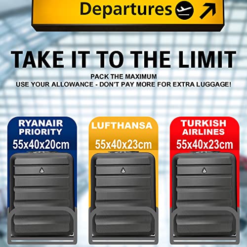 A5ryanair-approved carry-on luggage bundle with 5-year warranty