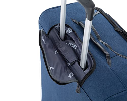 Designer Navy 4-Wheel Cabin Bag - Lightweight, Easy Roll