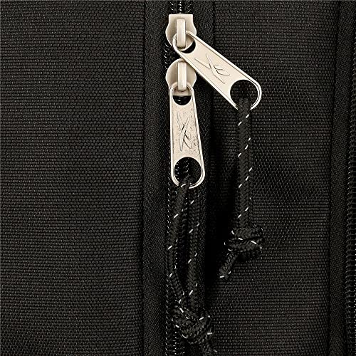 Reebok Boston Designer Shoulder Bag, Black, Polyester, 17x21x7cm