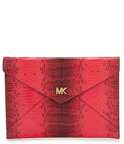 Michael Kors Barbara Envelope Clutch in Ultra Pink