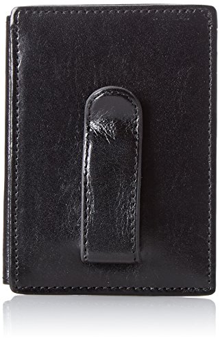 Bosca Old Leather Front Pocket Wallet in Black