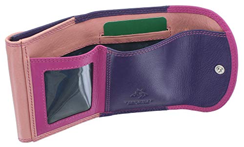 Visconti Rainbow Collection small leather RFID b枚rse RB126