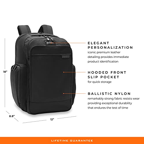 Briggs & Riley Baseline Black Traveller Backpack