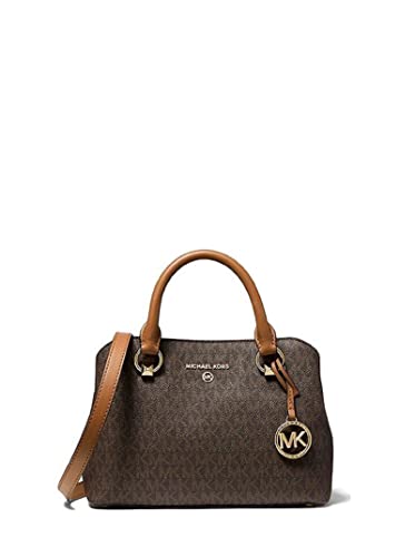 MICHAEL KORS Small Logo Satchel Crossbody - Brown