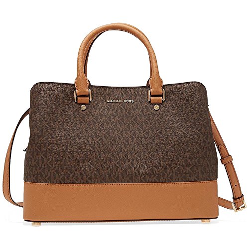MICHAEL Kors Savannah Large Satchel in Brown/Acorn