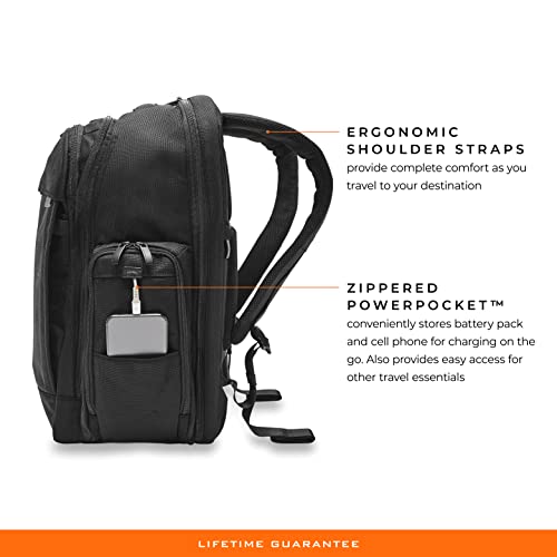 Briggs & Riley Baseline Black Traveller Backpack