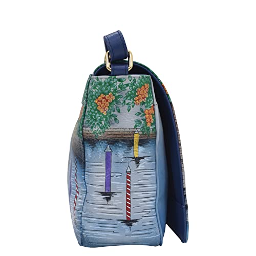 Anuschka Hand-Painted Leather Crossbody - Venetian Story
