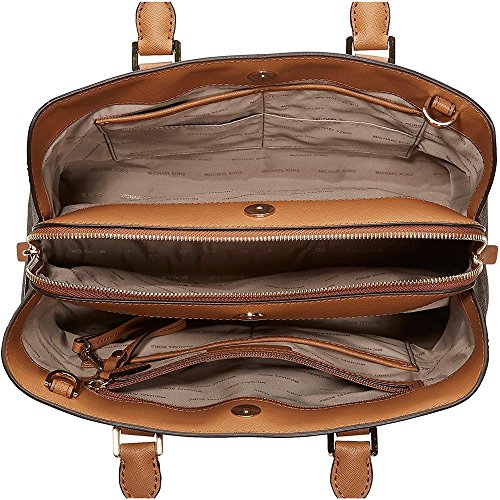 MICHAEL Kors Savannah Large Satchel in Brown/Acorn