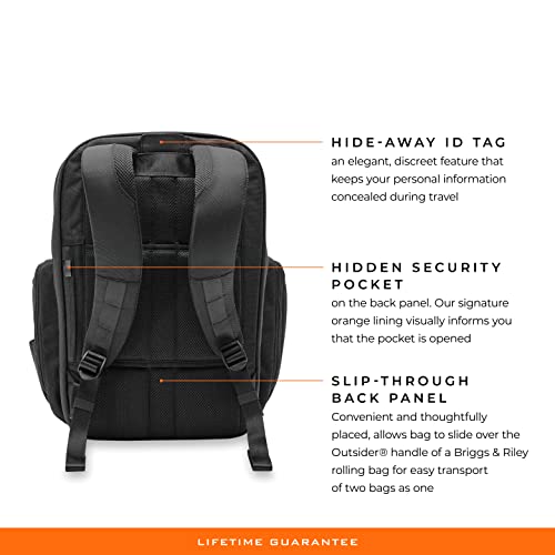 Briggs & Riley Baseline Black Traveller Backpack