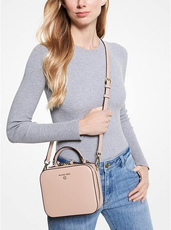 Michael Kors Soft Pink Medium Leather Crossbody Bag