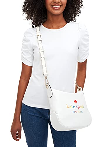 Kate Spade White Dove Rainbow Crossbody Bag