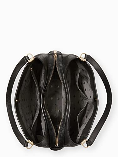 Kate Spade Black Leila Medium Triple Compartment Shoulder Bag