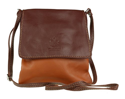 Coffee Brown Leather Girly Shoulder Bag