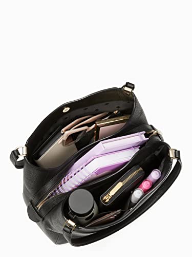 Kate Spade Black Leila Medium Triple Compartment Shoulder Bag