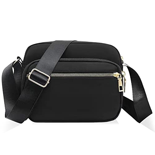 DUGEHO Women Black Crossbody Bag with Large Capacity