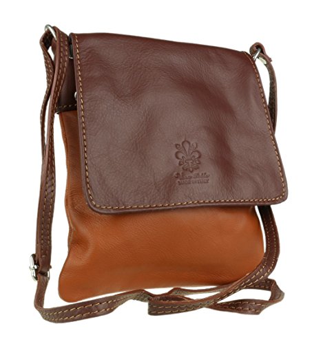 Coffee Brown Leather Girly Shoulder Bag