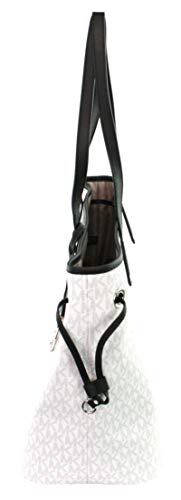 Michael Kors Monogrammed White Designer Shopper Tote Bag