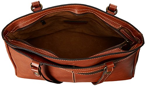 Patricia Nash Poppy Top Zip Tote Shoulder Bag, Tan, One Size