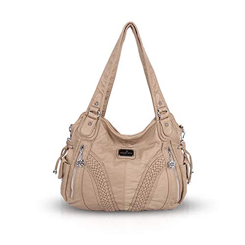 NICOLE & DORIS Casual Crossbody Handbag: Beige