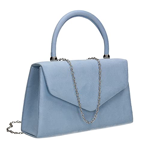 SwankySwans Kendall Suede Velvet Envelope Clutch Bag Women
