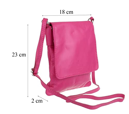 Coffee Brown Leather Girly Shoulder Bag