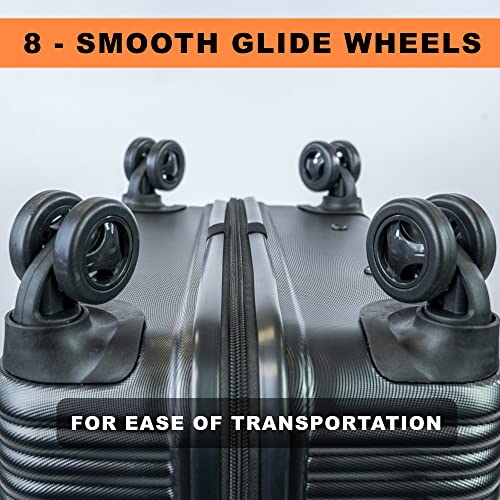 Superdry Large Black Suitcase - Lightweight, Robust, TSA Locks