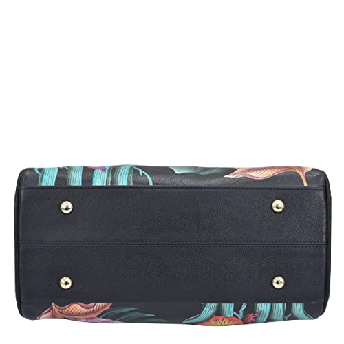 Anuschka Hand-Painted Leather Satchel Shoulder Bag - Island Escape
