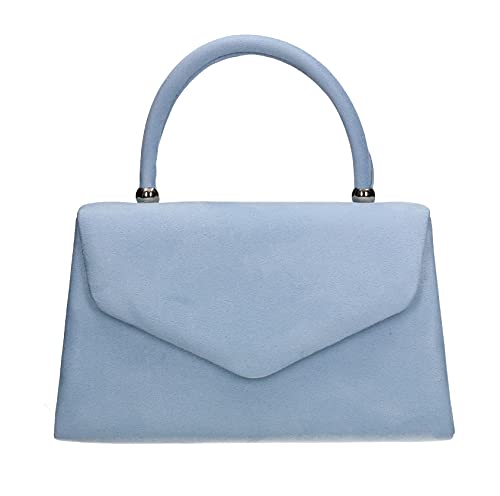 SwankySwans Kendall Suede Velvet Envelope Clutch Bag Women