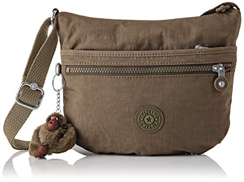 Kipling Arto S Designer Handbag in Brown Beige