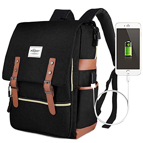 Vintage 15,6 Zoll Laptop Rucksack für Herren, Mädchen