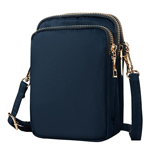 Lollanda Crossbody Phone Bag with Adjustable Strap (Dark Blue)