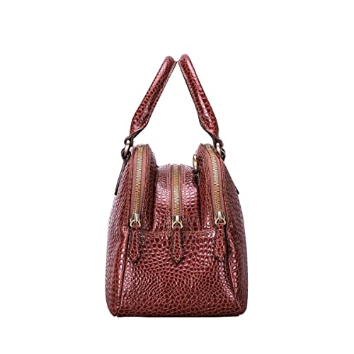 Maxwell Scott Women's Leather Bowling Bag | LilianaS Croco | Italy