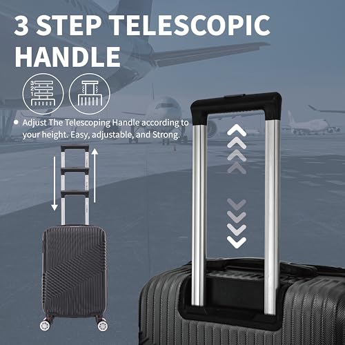 Flymax 29" Large Suitcase Durable Hard Shell Designer