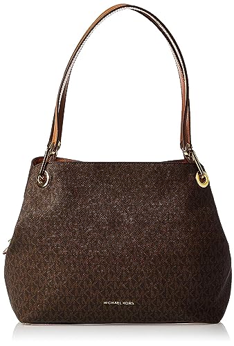 Michael Kors Brown Raven Designer Handbag, 14x25.4x34.3 cm