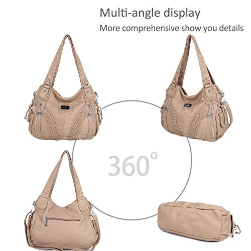 NICOLE & DORIS Casual Crossbody Handbag: Beige