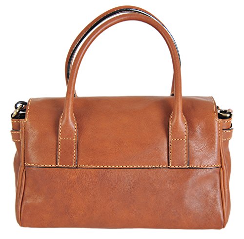 Gianni Conti Small Light Brown Italian Leather Handbag