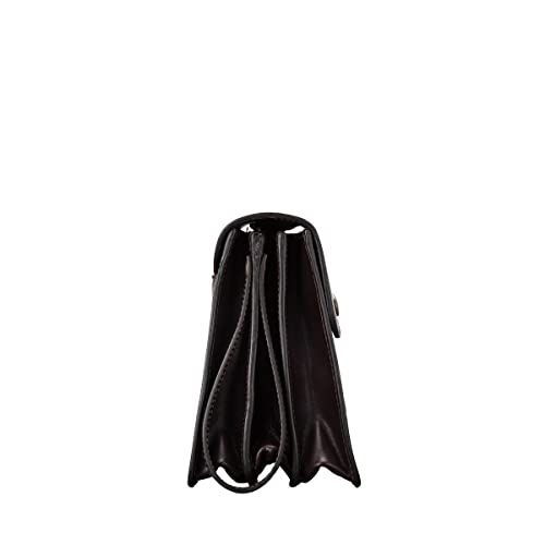 Italian Handmade Dark Brown Leather Clutch/Wrist Bag for Men