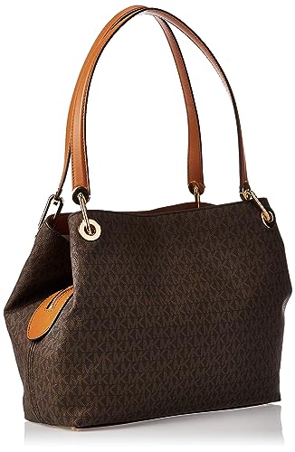Michael Kors Brown Raven Designer Handbag, 14x25.4x34.3 cm