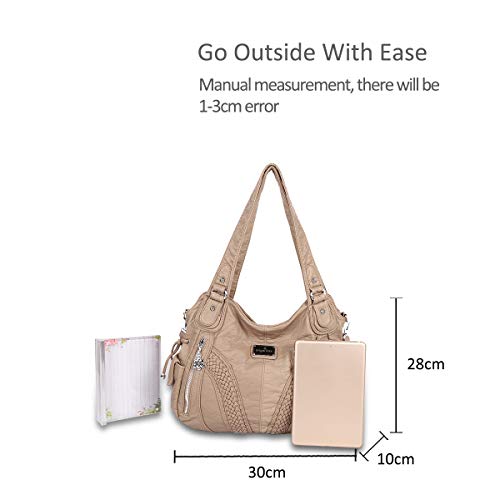NICOLE & DORIS Casual Crossbody Handbag: Beige